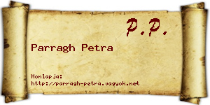 Parragh Petra névjegykártya